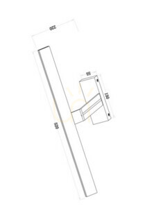 Maytoni Decart MIR010WL-L12W4K LED képvilágító lámpa 12W 4000K 52 cm fehér small 6