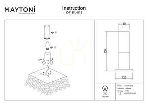 WILLIS O418FL-01B IP54-es fényoszlop Maytoni small 5