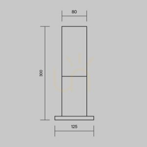 WILLIS O418FL-01B IP54-es fényoszlop Maytoni small 7