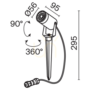 Kültéri helyfény Maytoni Scope fekete alumínium IP65 O025FL-01B small 9