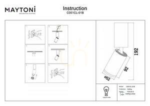 Plafond FOCUS S C051CL-01B Maytoni small 4