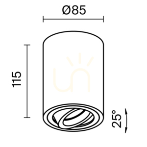 Maytoni Atom C016CL-01W mennyezeti lámpa fehér GU10 Ø8,5 cm small 8