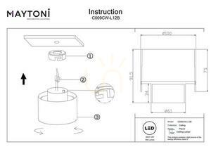 PLANET Plafond C009CW-L12B Maytoni small 7