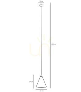 Függőlámpa Aldex Form vörösbor fém 24cm 1108G15 small 2