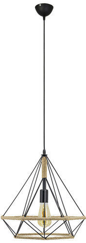 Jelölje be PIRAMIDA lámpa 8802/1 függőlámpa kötél.1lb.E27 FEKETE+SHIELD
