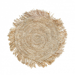 The Fringe Raffia tányéralátét kerek - natúr 0 The Fringe Raffia tányéralátét kerek - natúr small 0