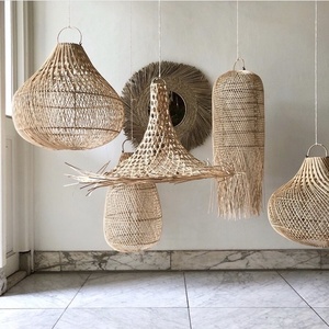 Asztali függőlámpa -The Bottle M, E27, Rattan, áttört, áttört small 2