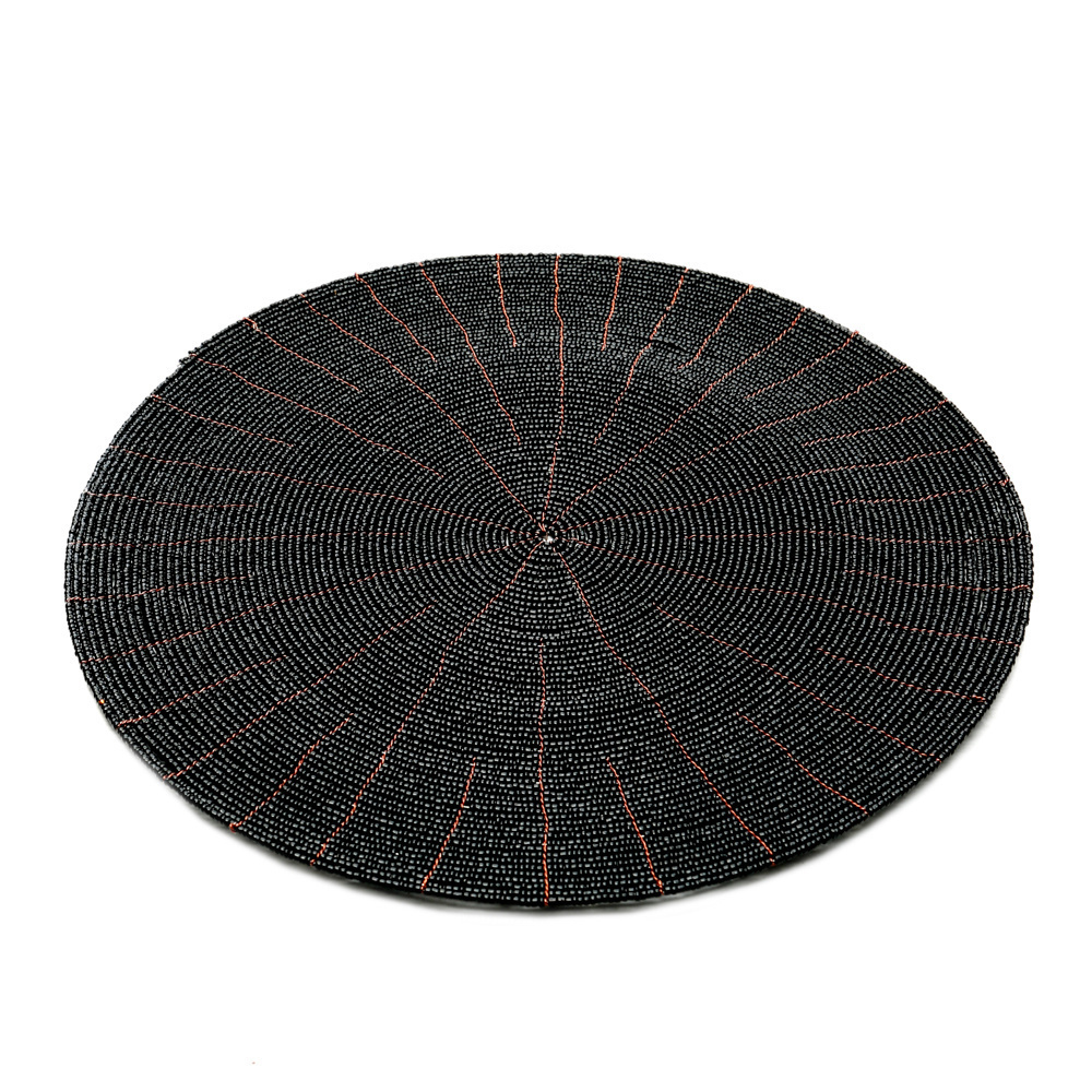 Jelölje be The Beaded Placemat - Fekete The Beaded Placemat - Fekete