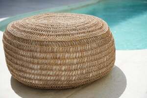 Bazar Bizar Seagrass M tengerifű puff, natúr 60 × 35 cm small 10