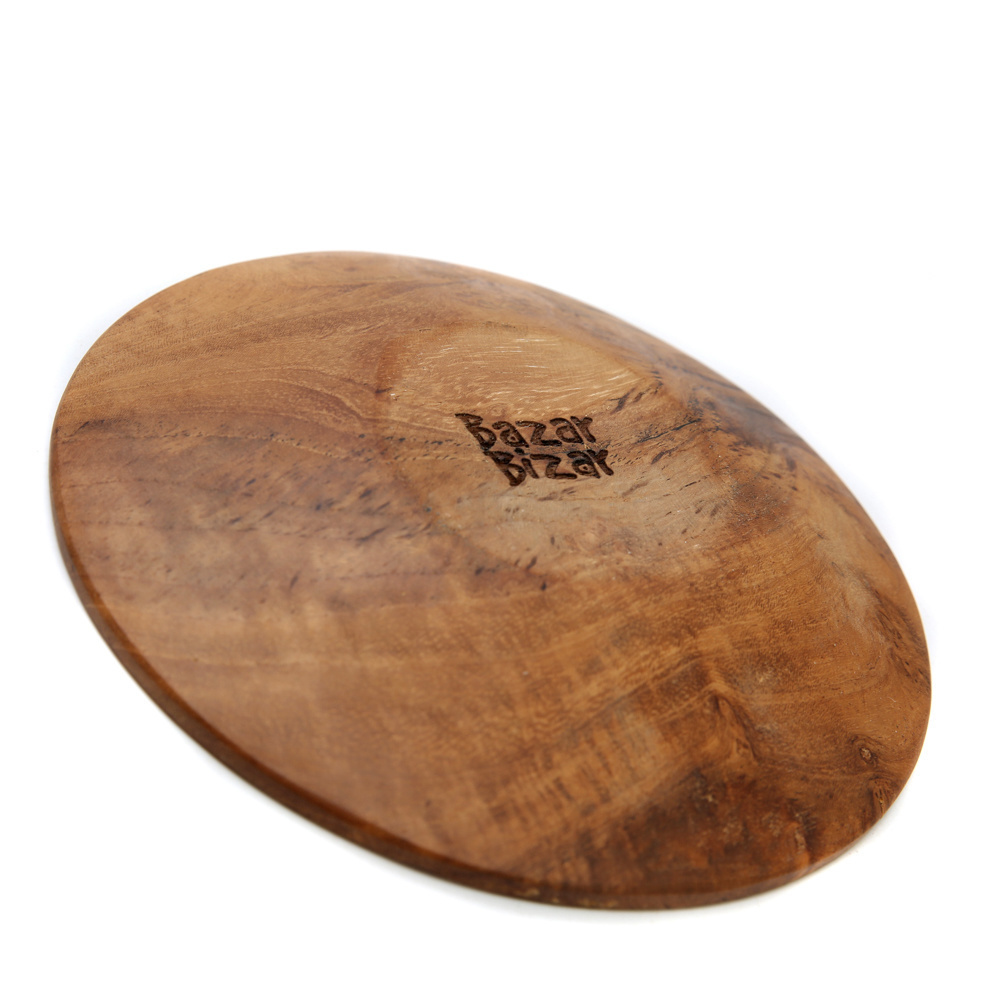 Előnézet Teak gyökér kerek tányér - XS Teak gyökér kerek tányér - XS