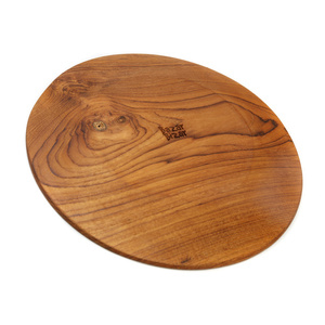Teak gyökér kerek tányér - XL small 4