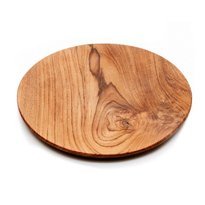 Teak gyökér kerek tányér - XL small 0