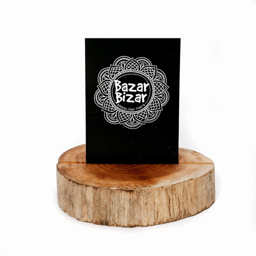 Jelölje be Bazar Bizar Teak Root névjegykártyatartó teakfából