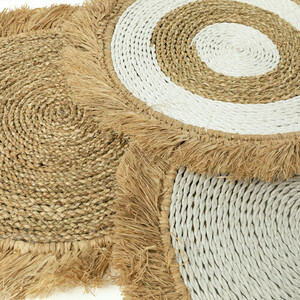 Bazar Bizar Seagrass Raffia natúr tányéralátét 45 × 45 cm BAVE001N small 8
