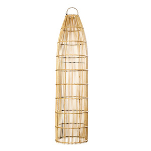 Nagy függőlámpa - The Fish Trap L, E27, Rattan, lakberendezés - eladó small 1
