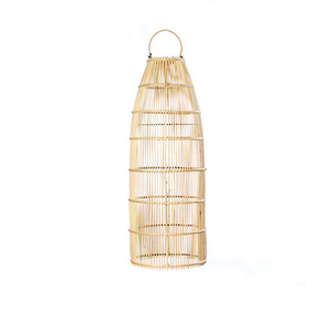 Áttetsző függőlámpa - The Fish Trap M, E27, Rattan small 1
