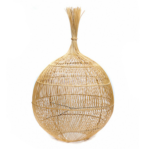 Bazar Bizar Wonton rattan lámpabúra, natúr, 50 × 80 cm small 4