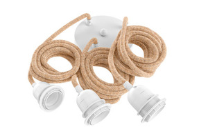 Bazar Bizar The Whipped XL függeszthető rattan lámpaernyő, natúr, 102 cm small 4