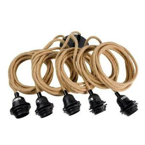 Virágos függőlámpa - The Whipped XXL, E27, Rattan small 4