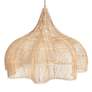 Virágos függőlámpa - The Whipped XXL, E27, Rattan small 0