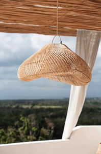 Fonott felhő lámpa - The Cloud M, E27, Rattan, boho small 1