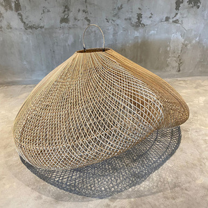 Fonott felhő lámpa - The Cloud M, E27, Rattan, boho small 3
