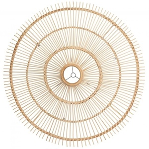 Kalapos függőlámpa - The Sky Pendant XXL, E27, Rattan, boho stílusú small 0