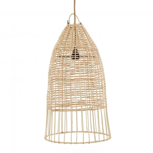 Jelölje be Ebédlő lámpa - Elba M, rattan, E27, szőtt boho stílusú lámpa