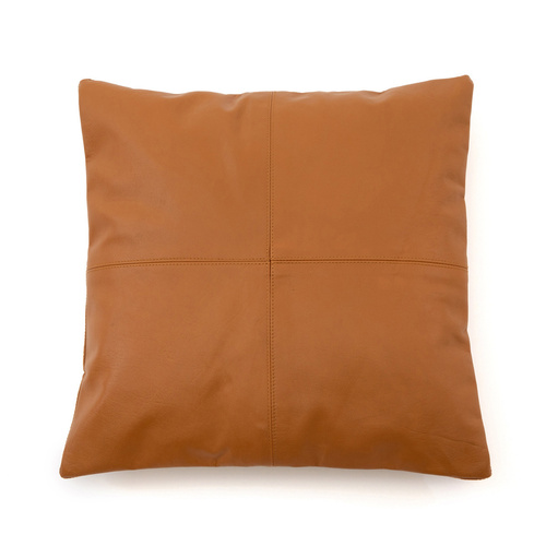 Jelölje be Négy paneles bőr párnahuzat - Camel - 40x40