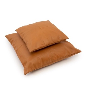 Négy paneles bőr párnahuzat - Camel - 60x60 small 4