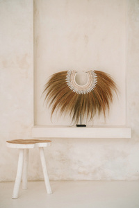 The Organic Side Table - natúr fehér small 2