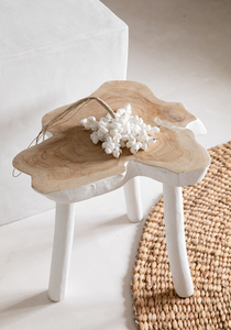 The Organic Side Table - natúr fehér small 3