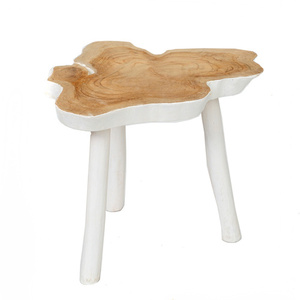 The Organic Side Table - natúr fehér small 4