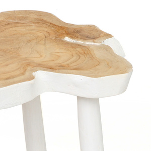 The Organic Side Table - natúr fehér small 5