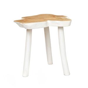 The Organic Side Table - natúr fehér small 0