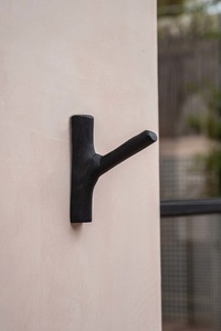 BAZAR BIZAR The Hook fekete teakfa fali akasztó JABR058B small 2