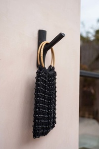 BAZAR BIZAR The Hook fekete teakfa fali akasztó JABR058B small 7