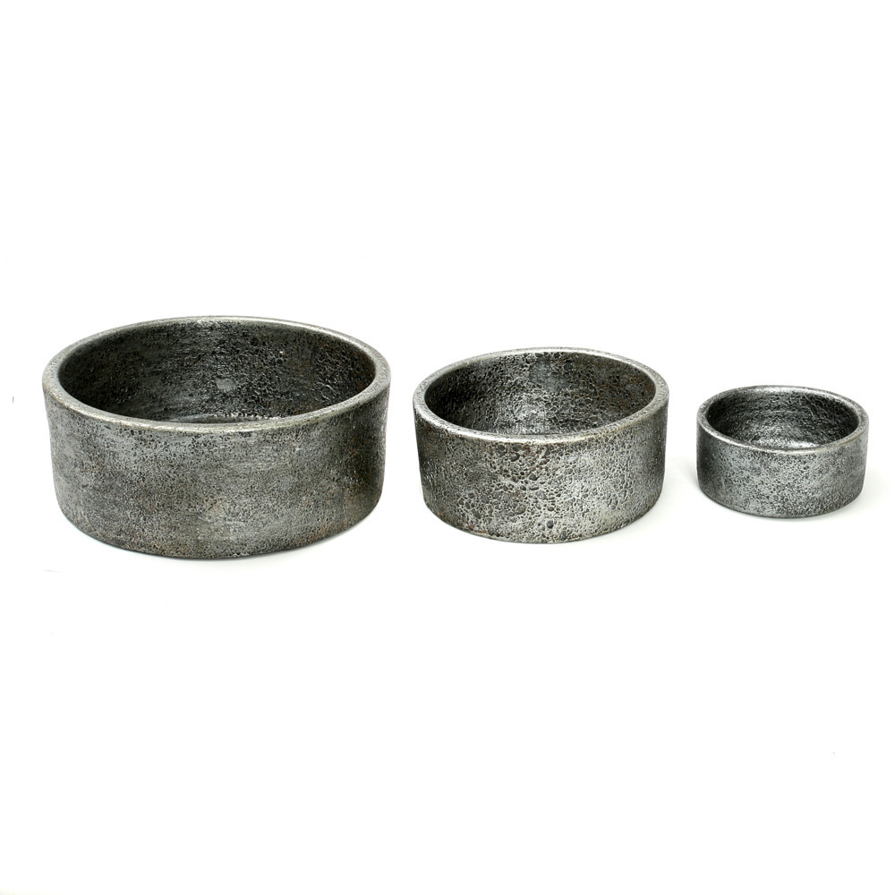 Jelölje be The Burned Cylinder Dish - szürke - 3 darabos készlet The Burned Cylinder Dish - szürke - 3 darabos készlet