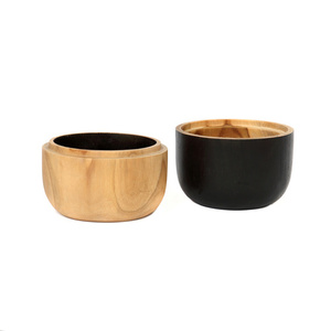 Fa dupla tál BAZAR BIZAR Bondi kollekció természetes fekete 14 cm small 2