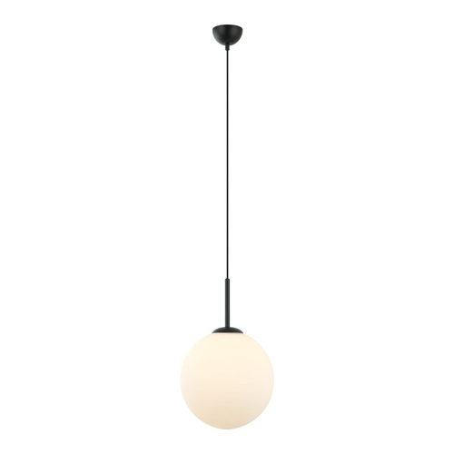 Jelölje be Italux fekete-fehér üveg függőlámpa E27 30 cm PND-5578-1L-BK