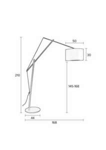 ALVAR Lunares Design állólámpa fekete small 9