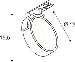 Sínes lámpa SLV KALU TRACK szürke GU10 75W 143544 2 Sínes lámpa SLV KALU TRACK szürke GU10 75W 143544 small 2