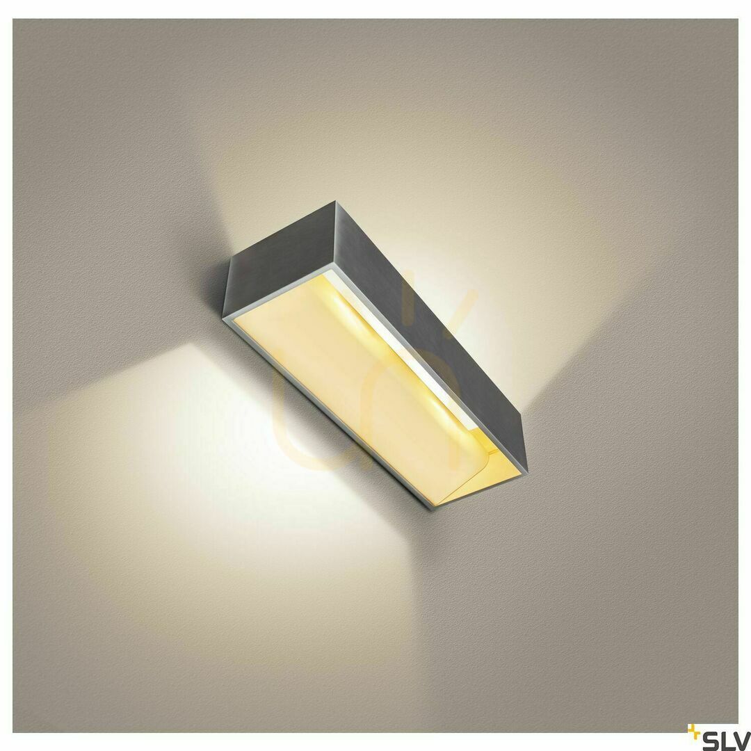 Előnézet Fali lámpa SLV LOGS IN L LED alumínium-fehér 18W 3000K 1600lm 1002843 Fali lámpa SLV LOGS IN L LED alumínium-fehér 18W 3000K 1600lm 1002843