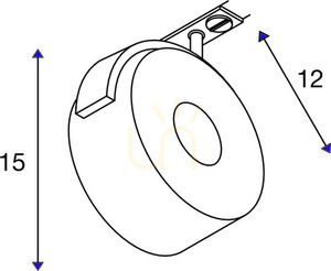 Sínes lámpa SLV KALU TRACK fekete 13W 3000K 970lm 1002854 small 4