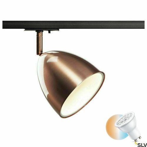 Jelölje be Sínes lámpa SLV 1~ PARA CONE 14 GU10 réz-fehér 25W 1002875