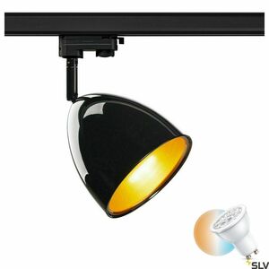 Sínes lámpa SLV PARA CONE 14 fekete-arany GU10 3 fázisú 25W 1002876 0 Sínes lámpa SLV PARA CONE 14 fekete-arany GU10 3 fázisú 25W 1002876 small 0