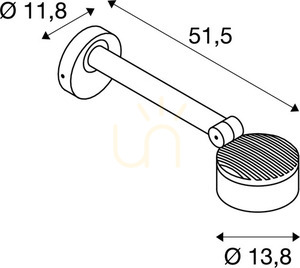 Kültéri fali lámpa SLV ESKINA D antracit 14,5W 1000lm IP65 1002905 small 6