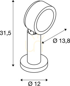 Kültéri állólámpa SLV ESKINA 30 antracit 14,5W IP65 1002906 6 Kültéri állólámpa SLV ESKINA 30 antracit 14,5W IP65 1002906 small 6