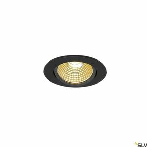 SLV NEW TRIA 68 I CS 1003065 süllyesztett lámpa, LED 11 W, 800 lm, 2700 K, 38°, fekete, ø6,8 cm furat small 0