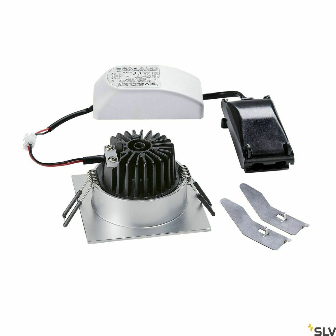 Kilátás Süllyesztett lámpatest SLV NEW TRIA 68 I CS ezüst 11W 2700K 800lm 1003070 Süllyesztett lámpatest SLV NEW TRIA 68 I CS ezüst 11W 2700K 800lm 1003070